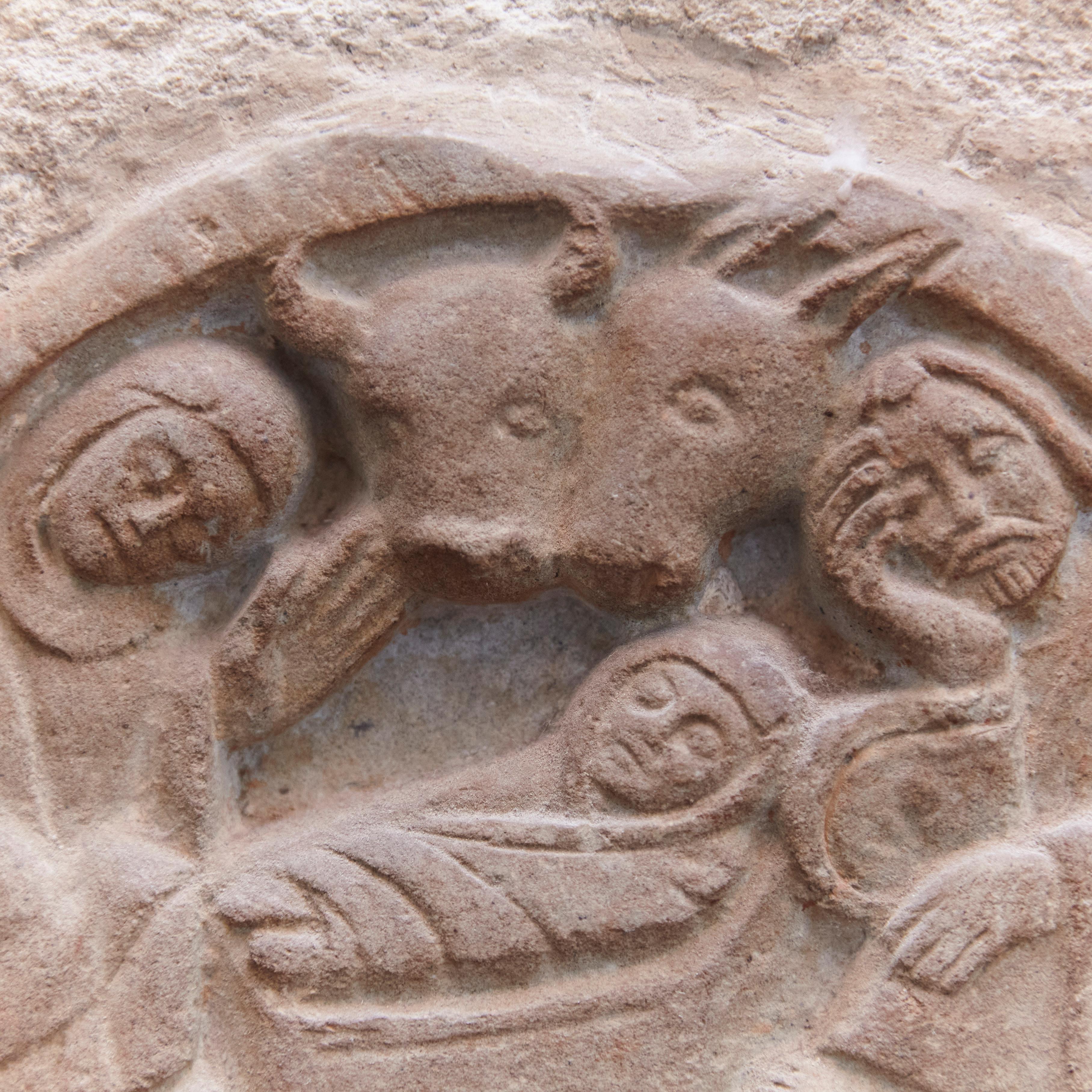 XX secolo Scultura in pietra incisa della Natività, 1930 circa in vendita