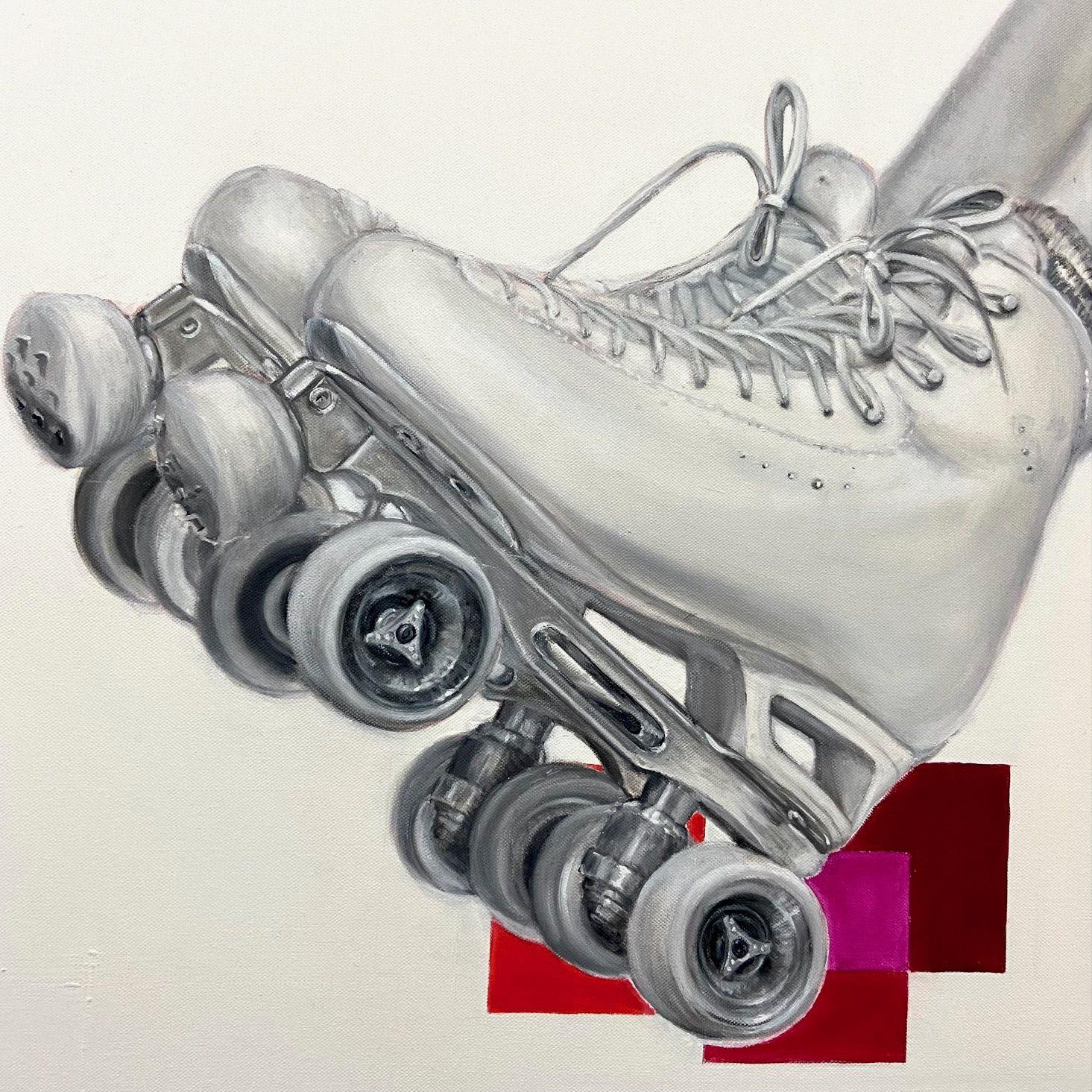 Stuckpixel II, Painting, Oil on Canvas For Sale 4
