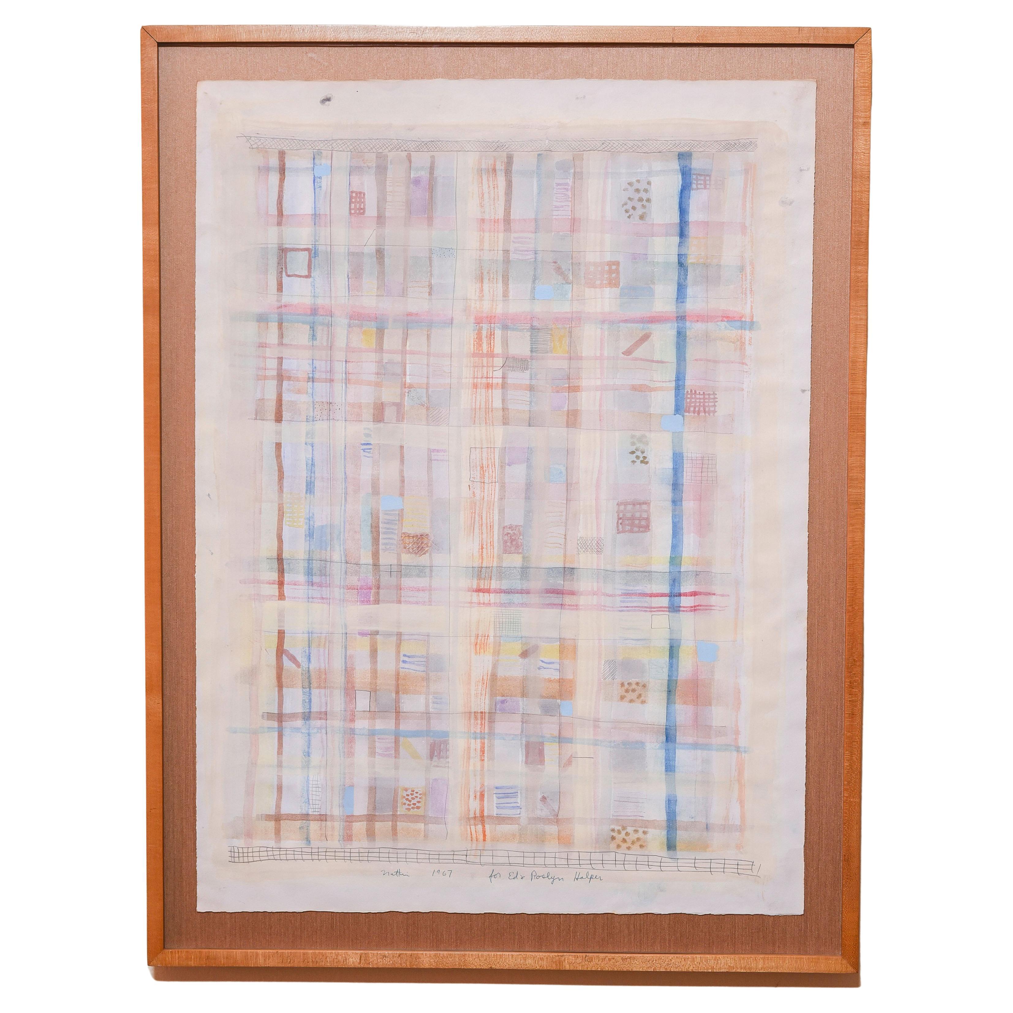 1967 Robert Natkin Pintura original-Provenza, Inscripción - 9658