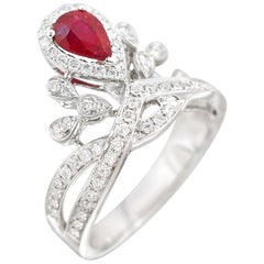 Bague impressionnante en rubis et diamant de Natkina pour elle