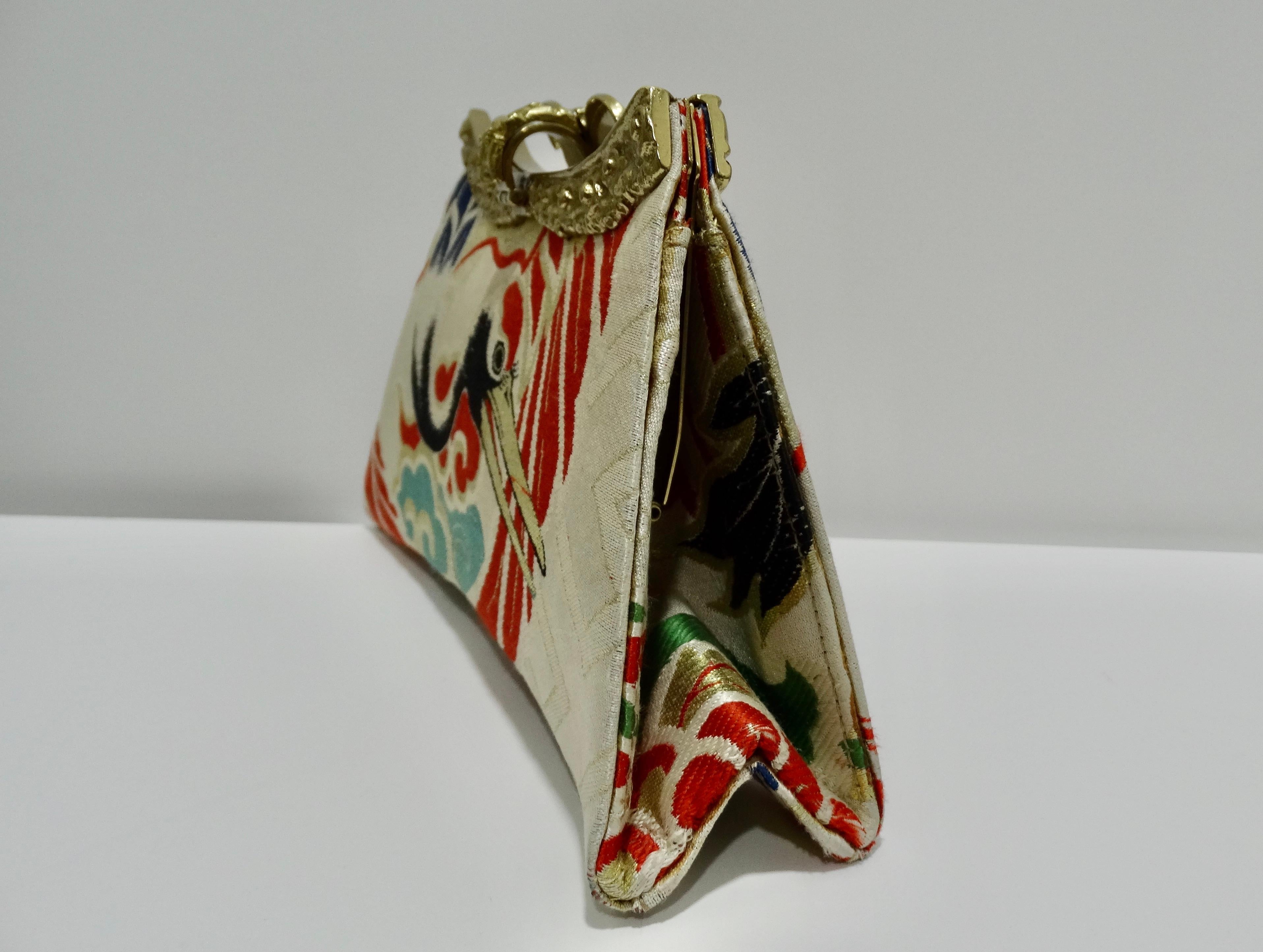 Natori Crane Clutch In Good Condition In Scottsdale, AZ