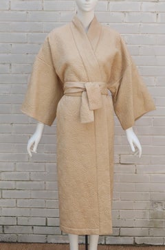 Natori Quilted Silk Kimono Style Robe