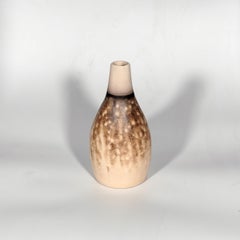 Natsu Raku Pottery Vase, Obvara, Handmade Ceramic Home Decor Gift