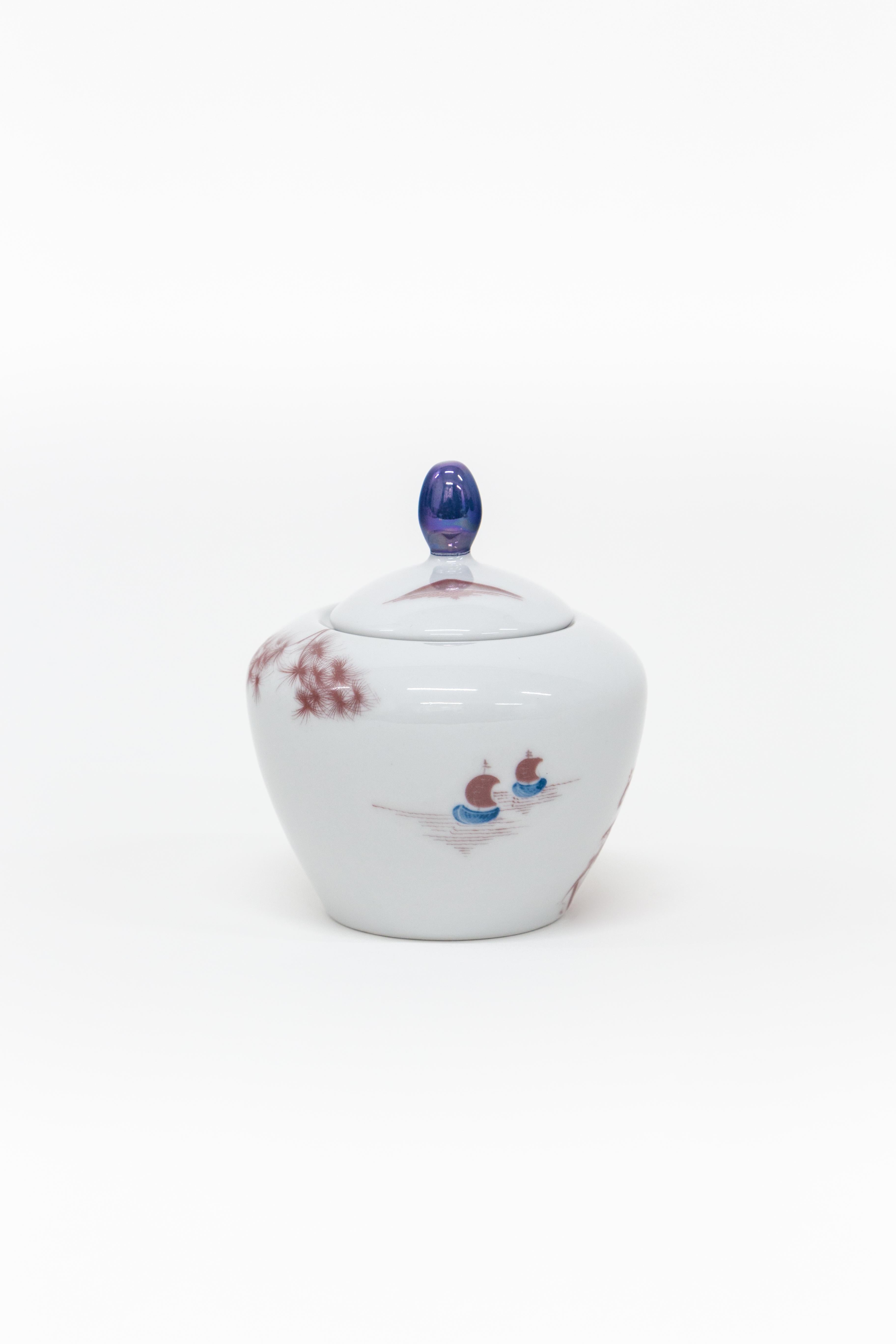 Natsumi, Zeitgenössisches dekoriertes Porzellan Teeservice von Vito Nesta (Sonstiges) im Angebot