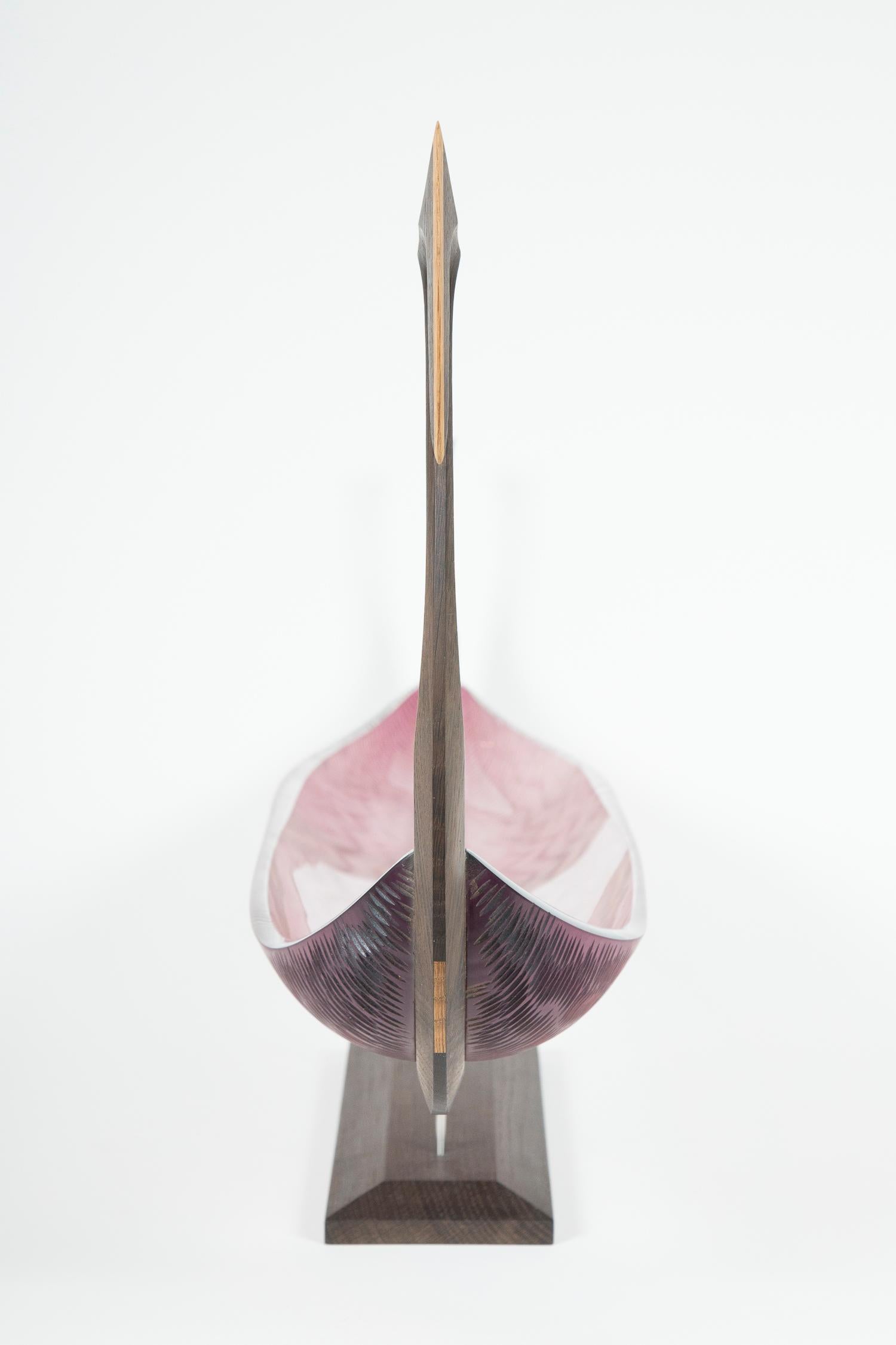 Contemporary Nattesværdet, a glass & wooden unique Sculpture by Backhaus & Brown and Egeværk