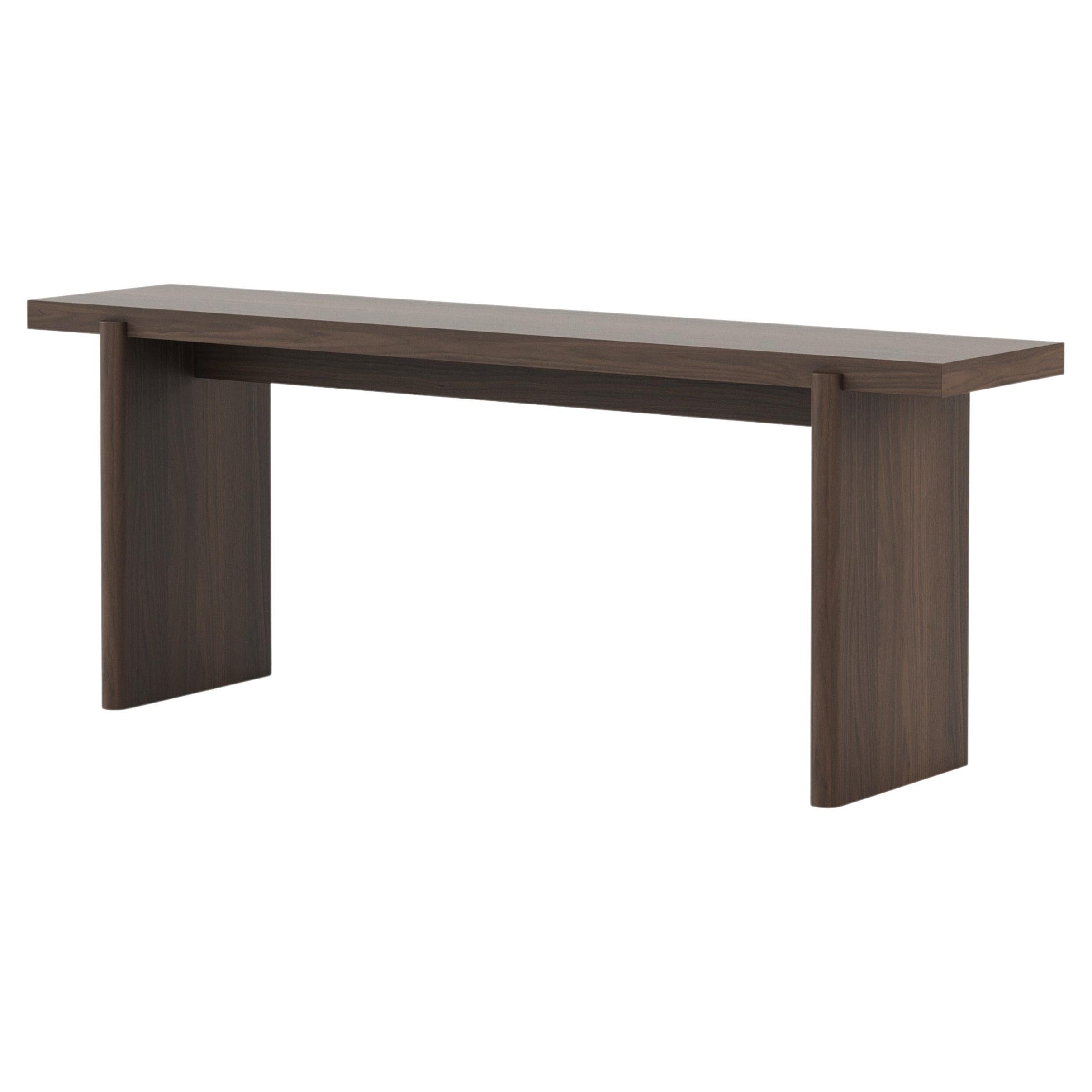 Organic modern style Natur Console made with walnut, Handmade by Stylish Club For Sale