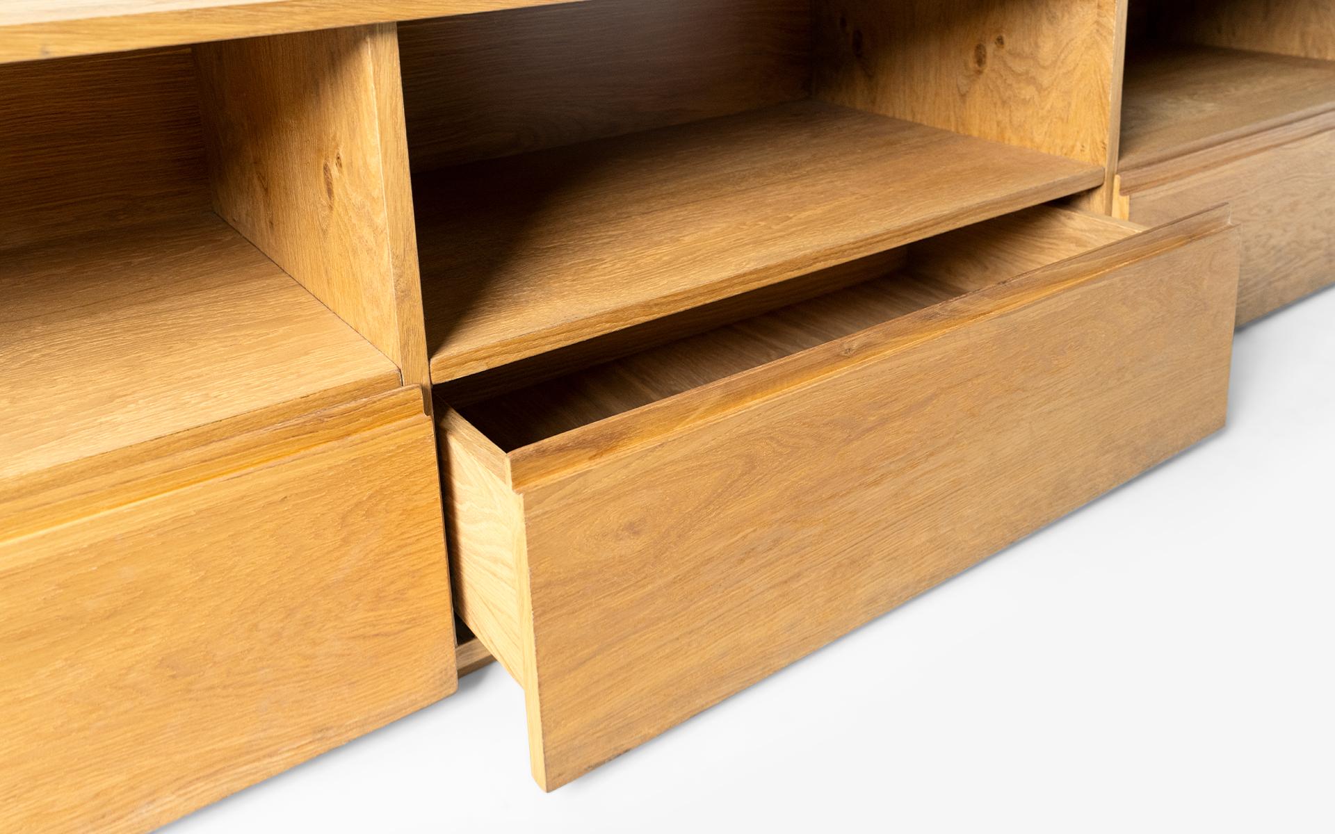 Mueble de TV con Cajones de Madera de Roble Natur en venta 5