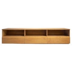 Natur Oak Wood TV Cabinet with Drawers