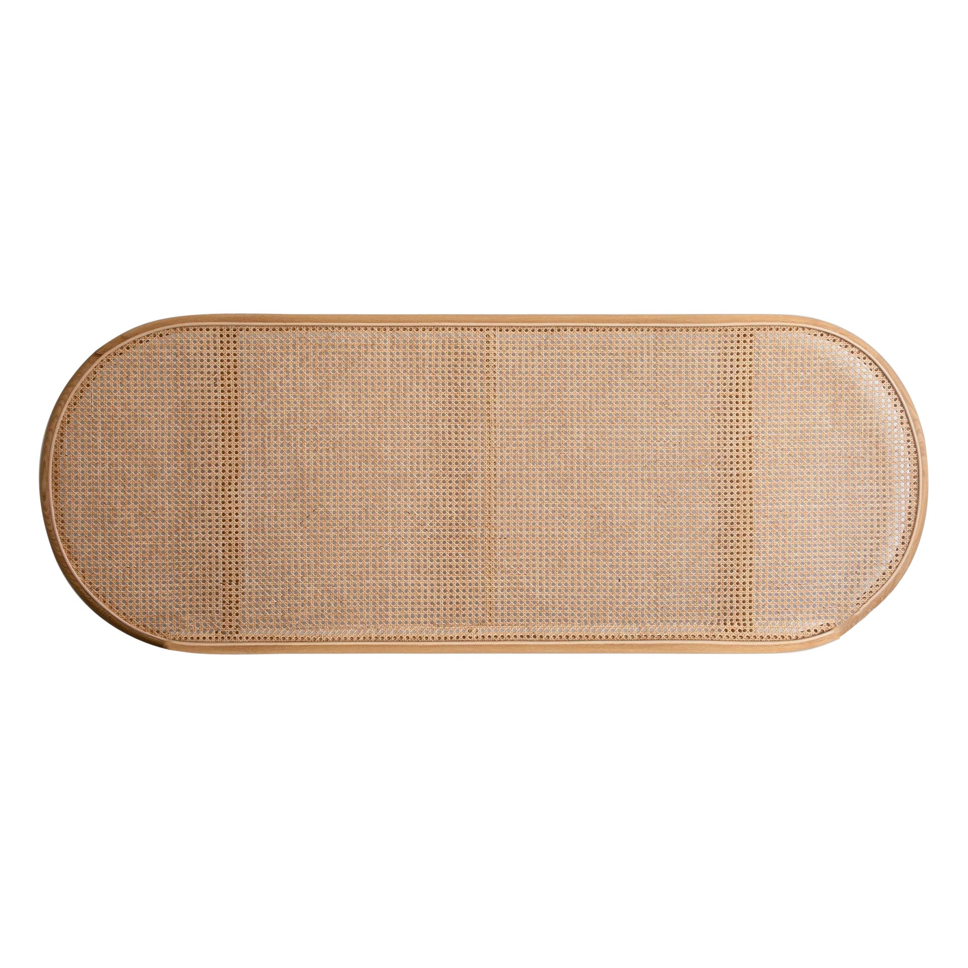 Natur Round Rattan and Wood Headboard
