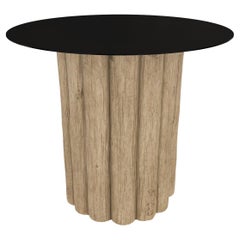 Table ronde Nature, piétement en Wood Wood naturel