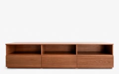 Natur Walnut Wood TV Cabinet with Drawers