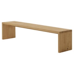 Natura 2 Solid Wood Bench, Designed by C.R. & S, Made in Italy 