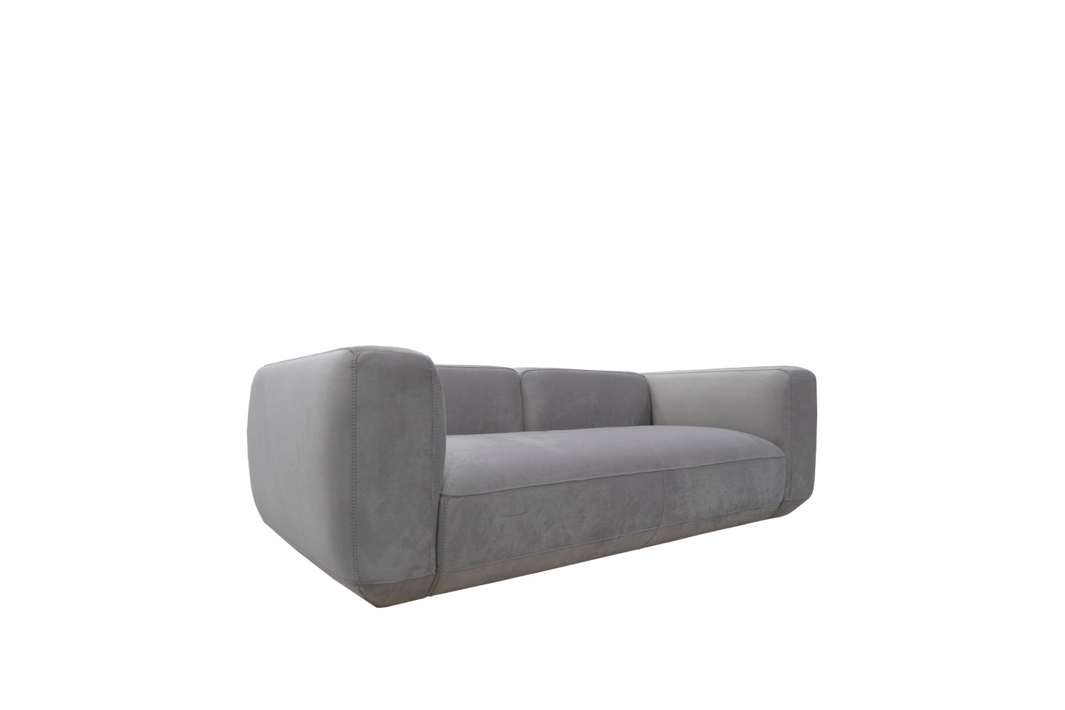 Natura Sofa '3-Seater' in Light Grey Fabric Upholstery For Sale at 1stDibs