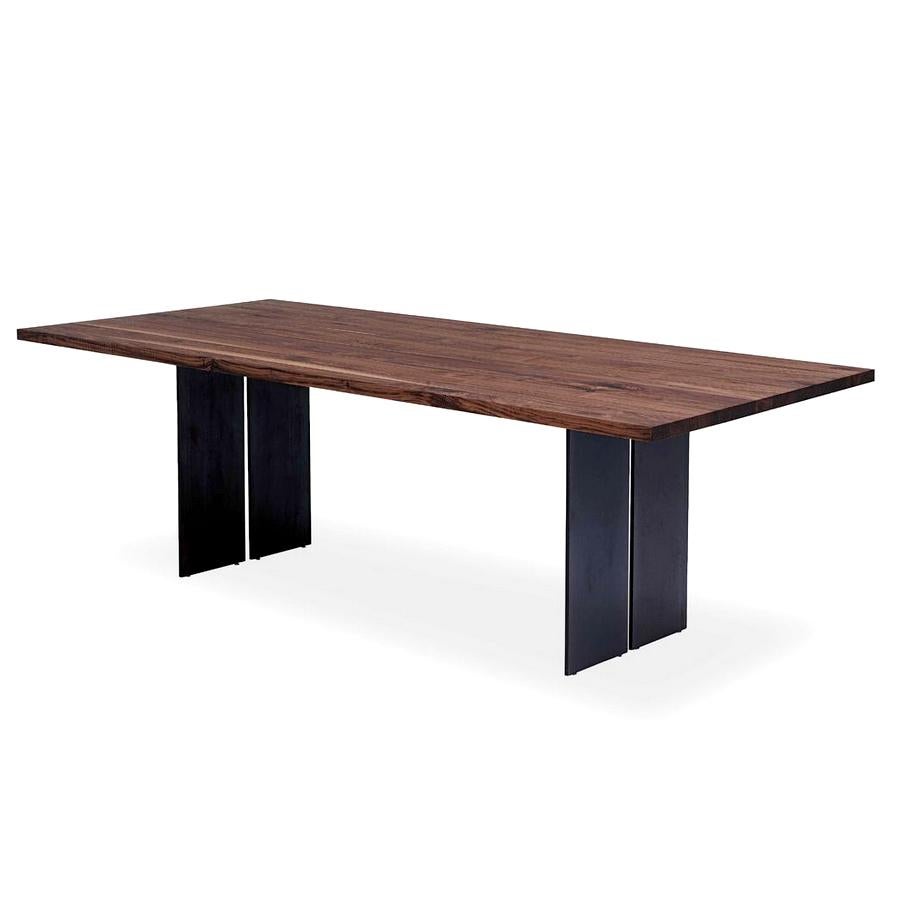 Modern Natura Squared Wood Dining Table, Designed by C.R. & S, Made in Italy For Sale