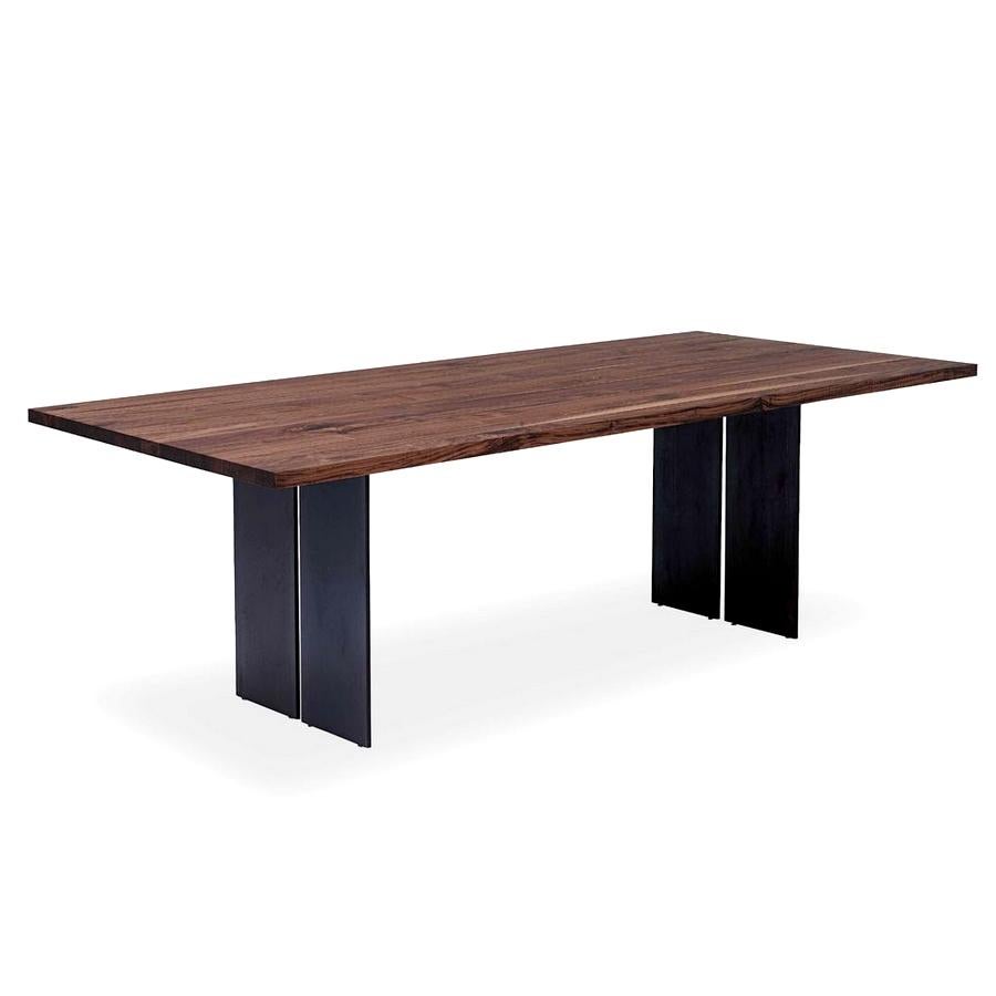 Italian Natura Squared Wood Dining Table, Designed by C.R. & S, Made in Italy For Sale