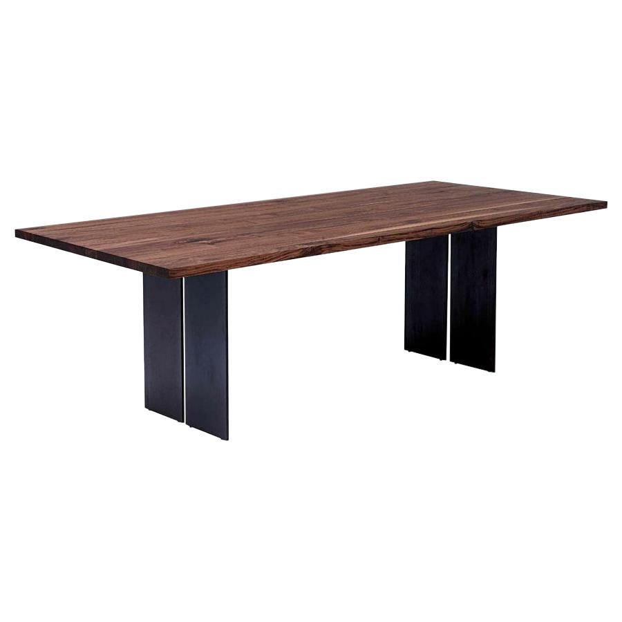 Natura Squared Wood Dining Table, Designed by C.R. & S, Made in Italy