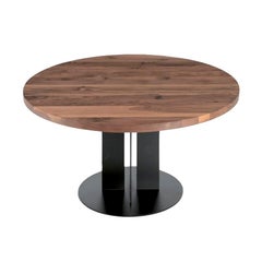 Tavolo da pranzo in legno Natura Tondo, disegnato da C.R. & S., Made in Italy