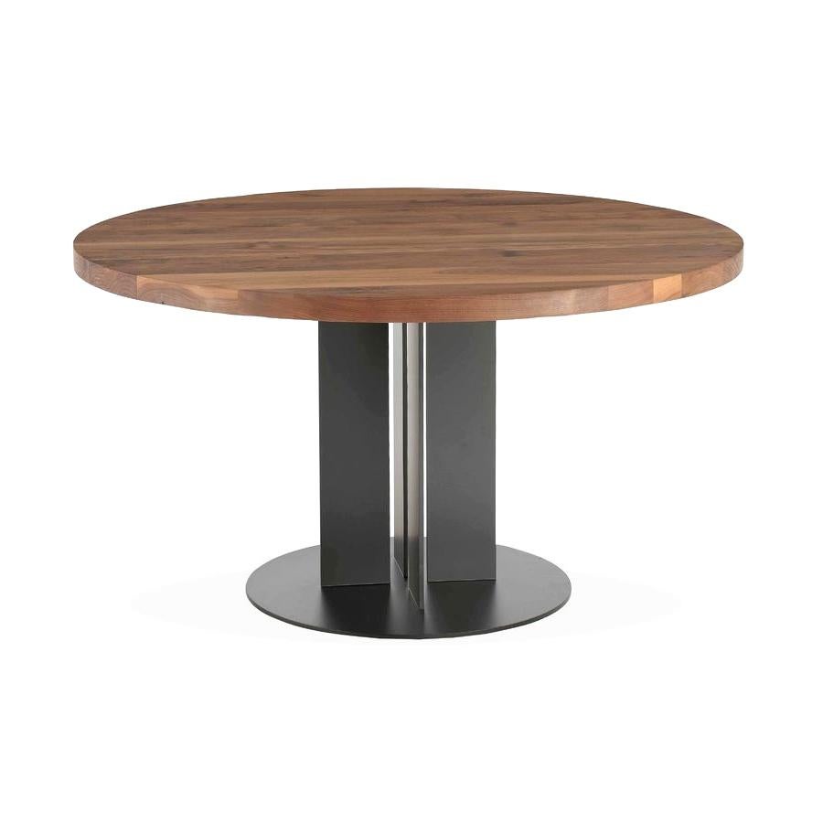 Italian Natura Tondo Wood Dining Table, Designed by C.R. & S, Made in Italy For Sale