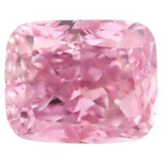 Natural 0.17ct Cushion Modified Brilliant Fancy Intense Pink-Purple Diamond GIA