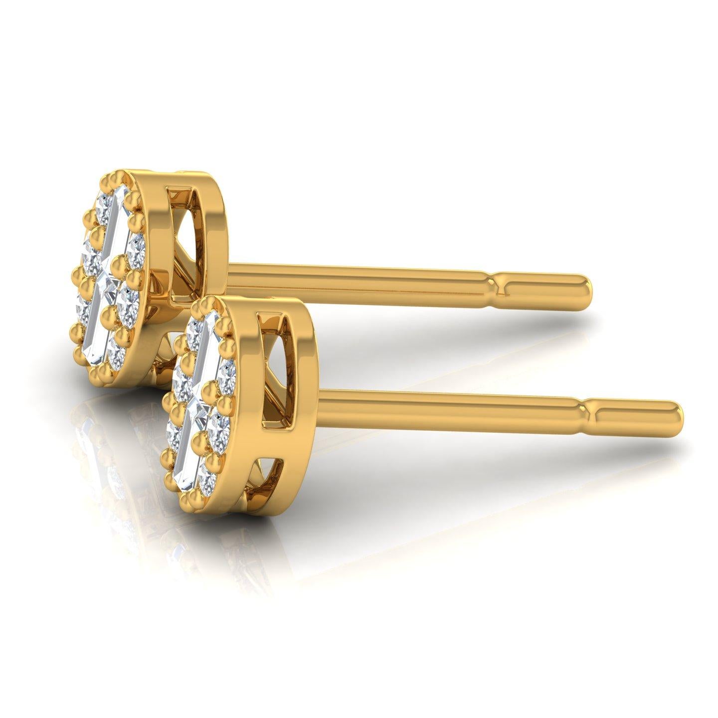 Coulées dans de l'or 18 carats, ces boucles d'oreilles exquises sont serties de 0,20 carats de diamants étincelants.

Suivez la vitrine de Spectrum Jewels pour découvrir la dernière collection et les pièces exclusives. Spectrum Jewels est fièrement