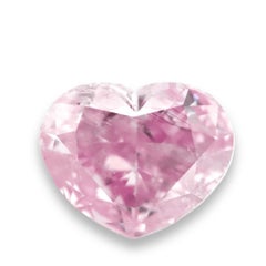 Natural 0.25ct GIA Fancy Pink-Purple Heart Modified Brilliant Diamond