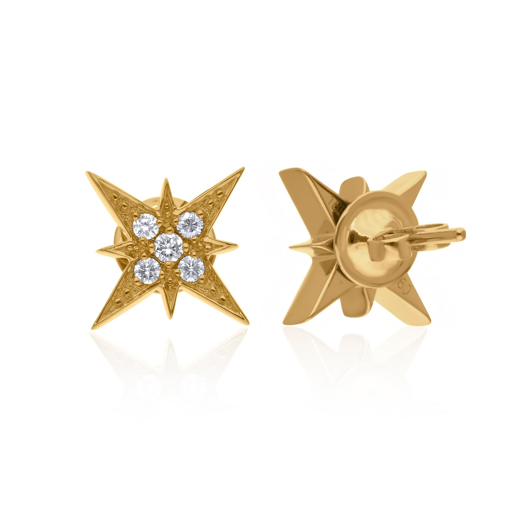 Cast from 14-karat gold, these exquisite earrings are handset with 0.30 carats of sparkling diamonds.

FOLLOW SPECTRUM JEWELS storefront to view the latest collection & exclusive pieces. Spectrum Jewels is proudly rated as a Top Seller on 1stdibs