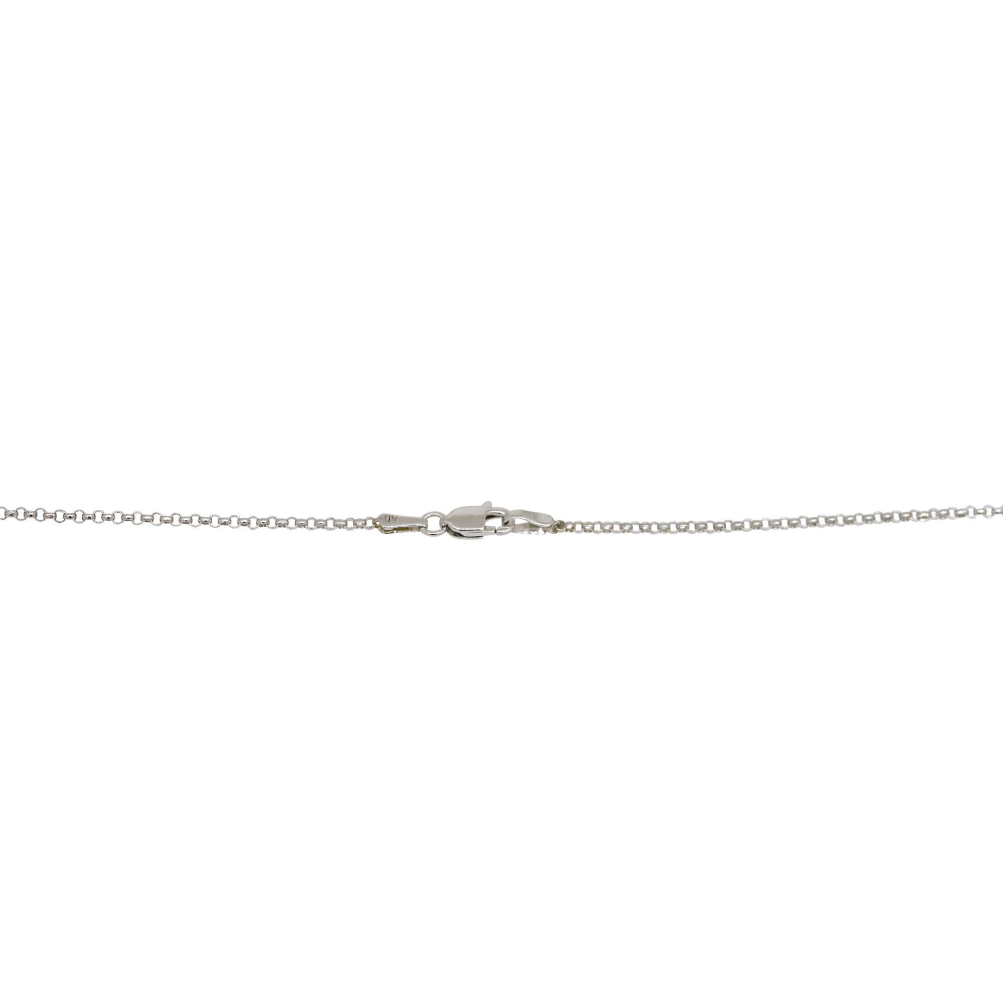 Natural 0.30 Carat Bezel Set Diamond 14-Karat Station Necklace In Stock In New Condition For Sale In Boca Raton, FL