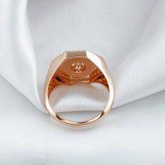 Nature 0.39 Carat SI Clarity HI Color Diamond Ring 18 Karat Rose Gold Jewelry