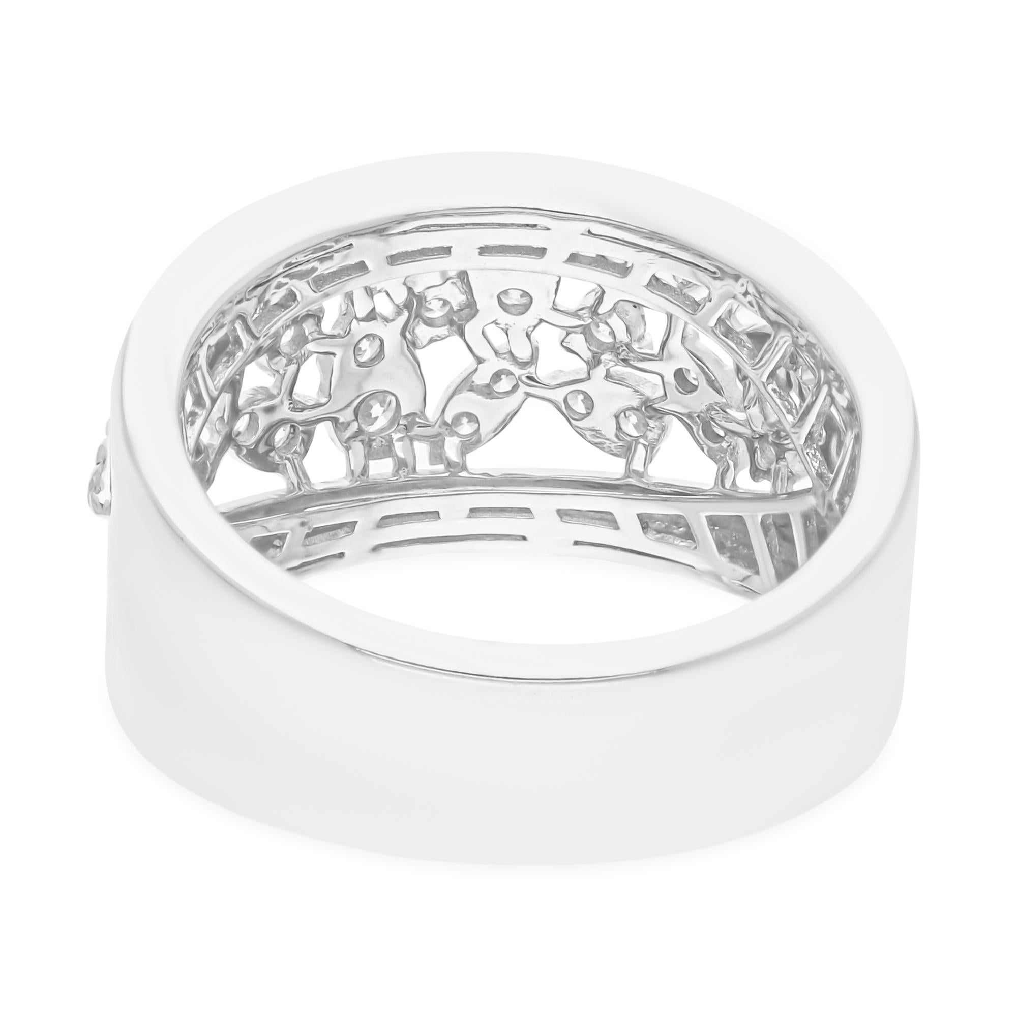 This ring has been meticulously crafted from 18-karat gold and handset with 0.47 carats of sparkling diamonds.

The ring is a size 7 and may be resized to larger or smaller upon request. FOLLOW SPECTRUM JEWELS storefront to view the latest