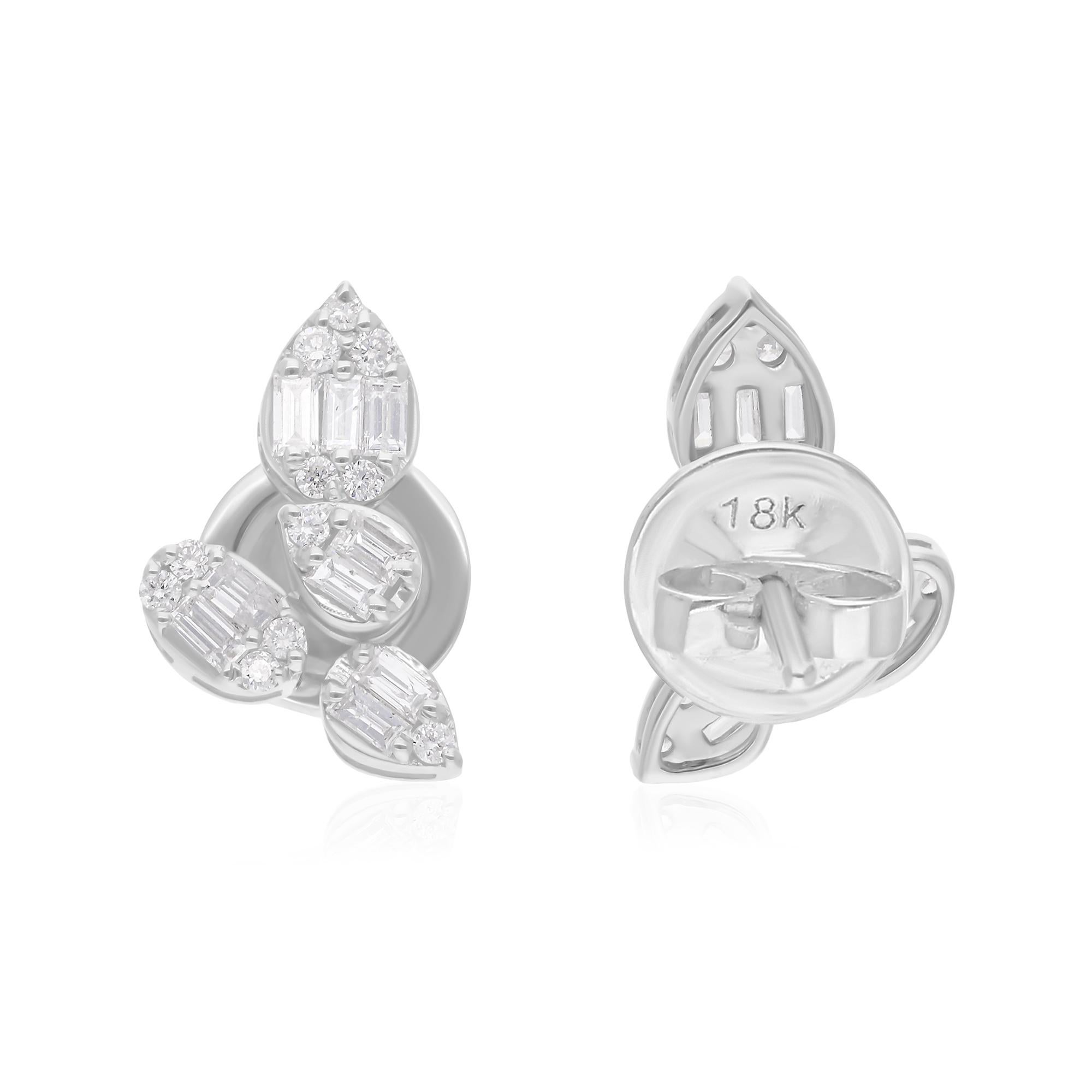 Cast from 18-karat gold, these exquisite earrings are handset with 0.48 carats of sparkling diamonds.

FOLLOW SPECTRUM JEWELS storefront to view the latest collection & exclusive pieces. Spectrum Jewels is proudly rated as a Top Seller on 1stdibs