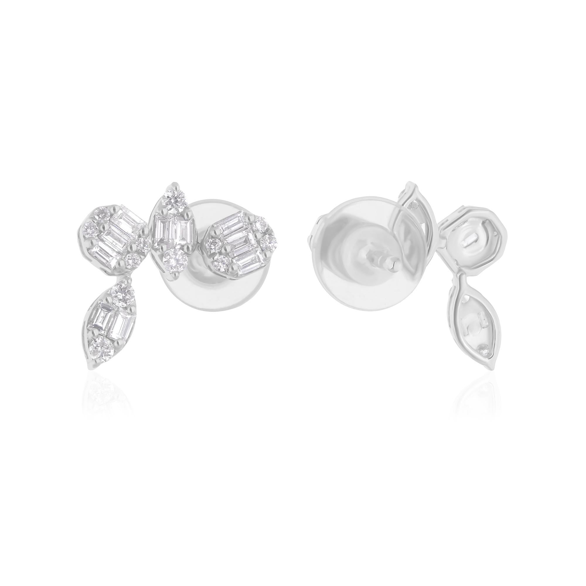 Cast from 18-karat gold, these exquisite earrings are handset with 0.49 carats of sparkling diamonds.

FOLLOW SPECTRUM JEWELS storefront to view the latest collection & exclusive pieces. Spectrum Jewels is proudly rated as a Top Seller on 1stdibs