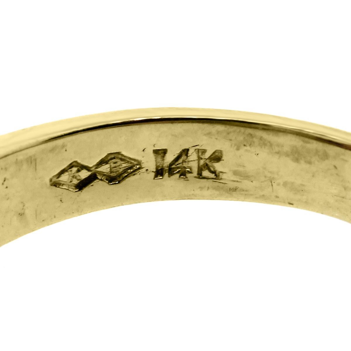 Diamante Natural 0.50 Quilates & Zafiro 0.50 Quilates Anillo para Hombre 14 Quilates En Stock en Excelente estado para la venta en Boca Raton, FL