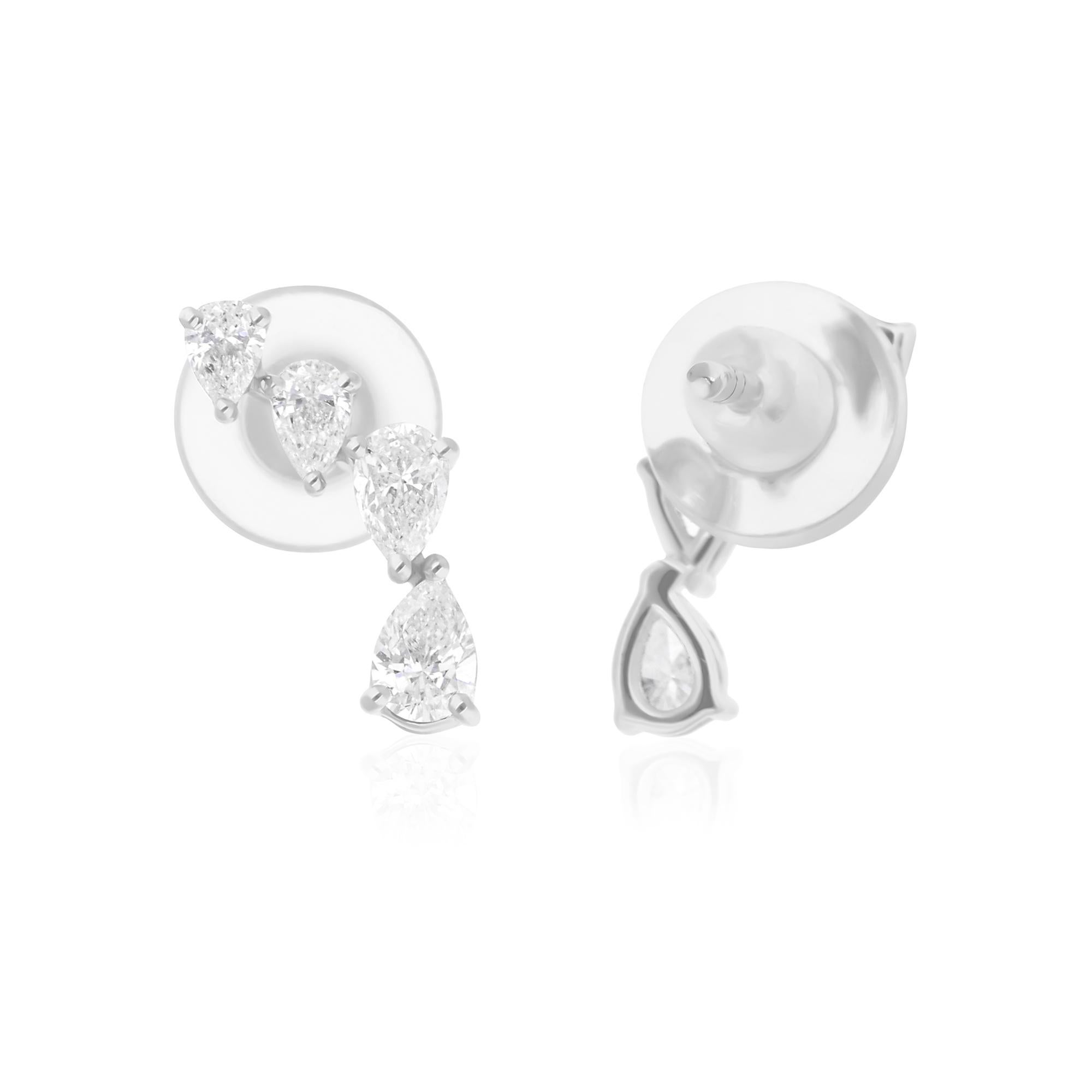 Cast from 14-karat gold, these exquisite earrings are handset with 0.52 carats of sparkling diamonds.

FOLLOW SPECTRUM JEWELS storefront to view the latest collection & exclusive pieces. Spectrum Jewels is proudly rated as a Top Seller on 1stdibs