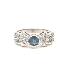 Natural 0.54 Ct. Alexandrite & Diamond Vintage Ring