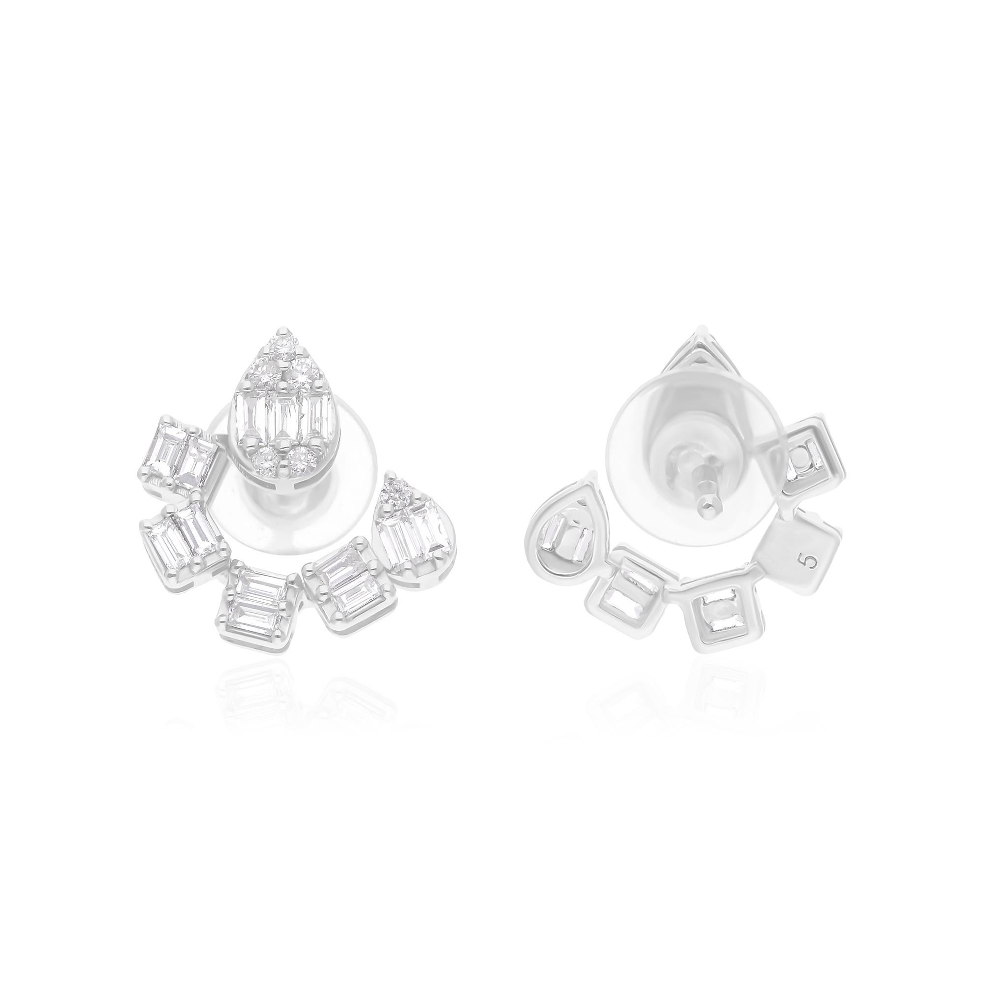 Cast from 14-karat gold, these exquisite earrings are handset with 0.56 carats of sparkling diamonds.

FOLLOW SPECTRUM JEWELS storefront to view the latest collection & exclusive pieces. Spectrum Jewels is proudly rated as a Top Seller on 1stdibs