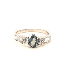 Natural 0.61 Ct. Alexandrite & Diamond Vintage Ring