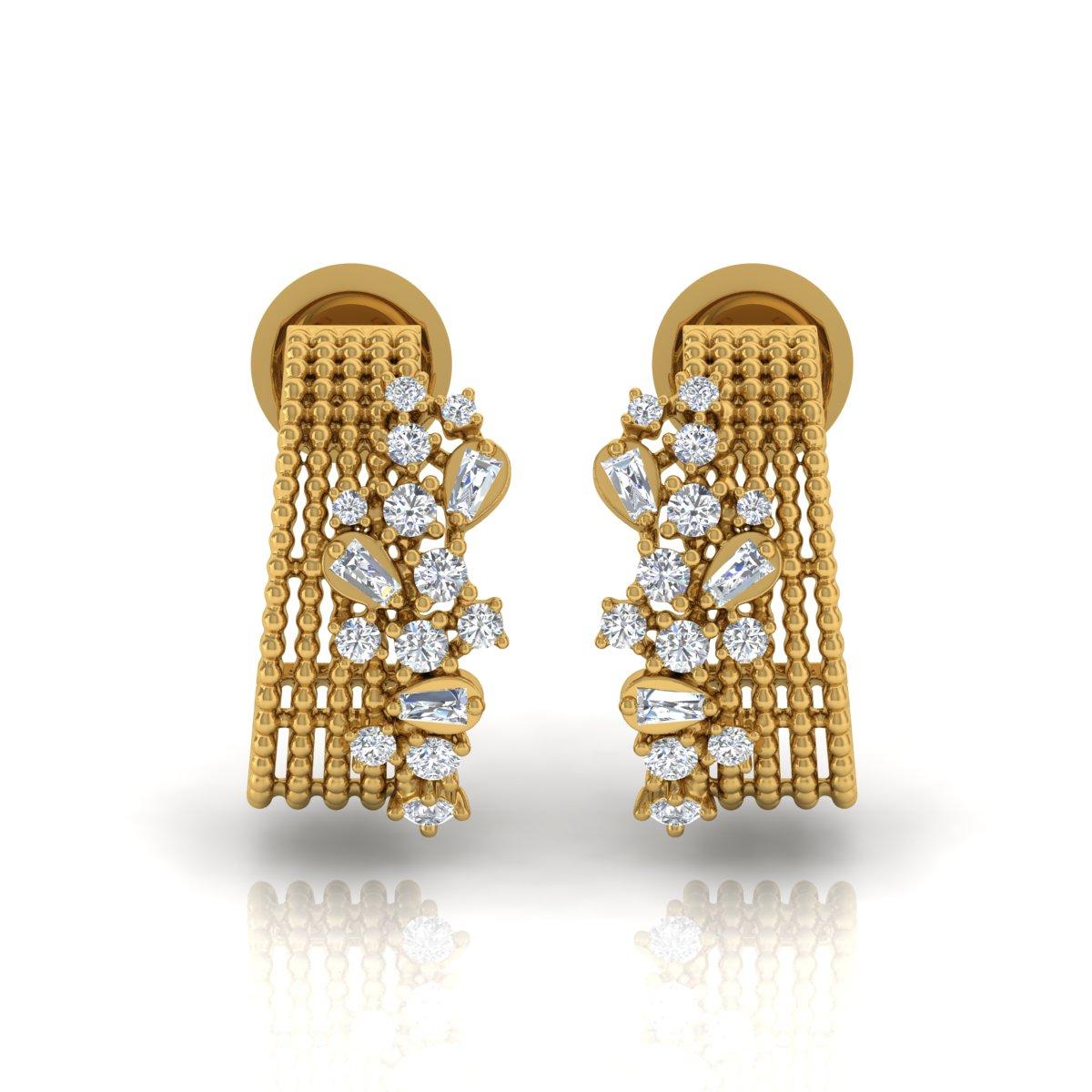 Fundidos en oro de 18 quilates, estos exquisitos pendientes están engastados con 0,6 quilates de brillantes diamantes.

SIGUE LA TIENDA DE SPECTRUM JEWELS para ver la última colección y piezas exclusivas. Spectrum Jewels se enorgullece de ser uno de