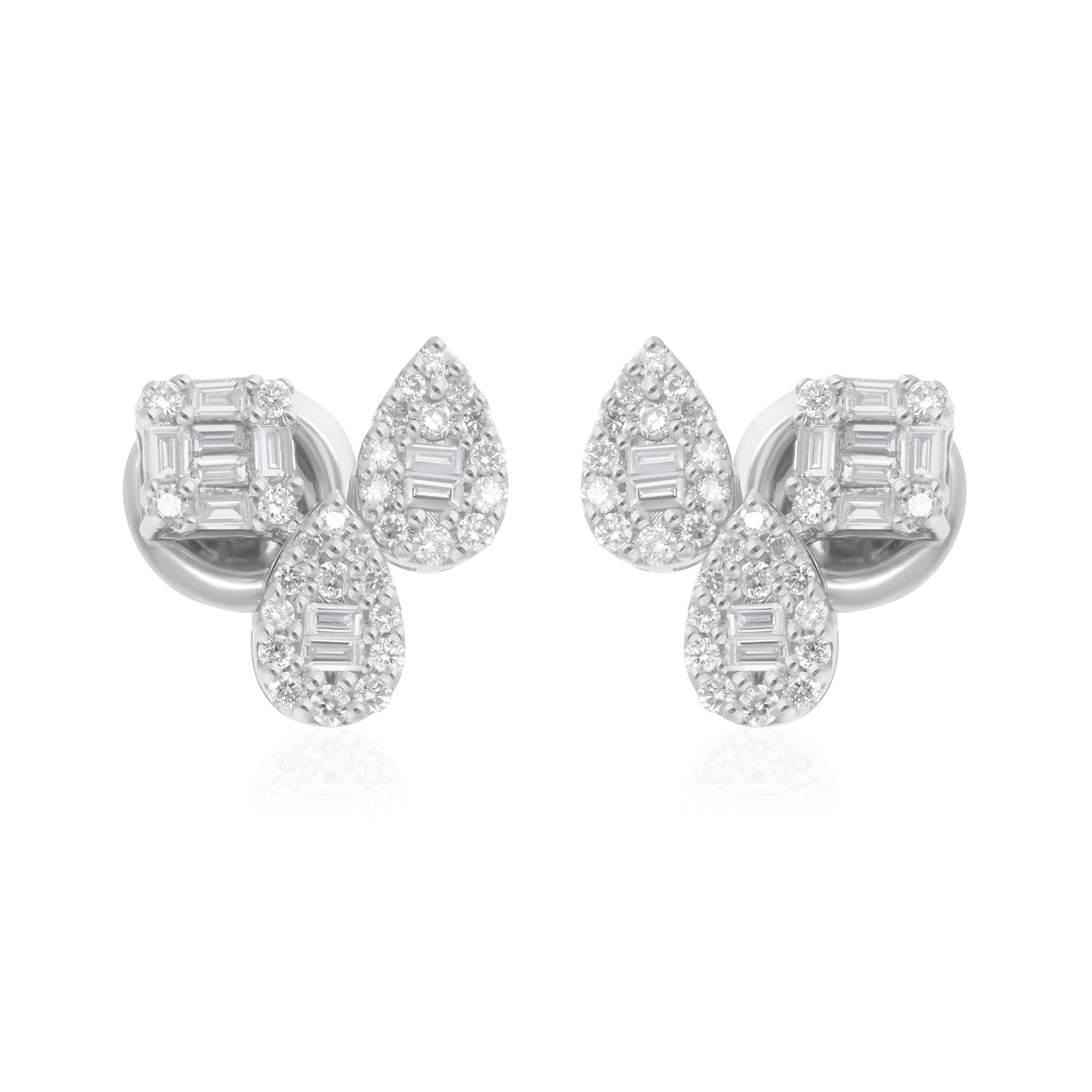 Cast from 18-karat gold, these exquisite earrings are handset with 0.60 carats of sparkling diamonds.

FOLLOW SPECTRUM JEWELS storefront to view the latest collection & exclusive pieces. Spectrum Jewels is proudly rated as a Top Seller on 1stdibs