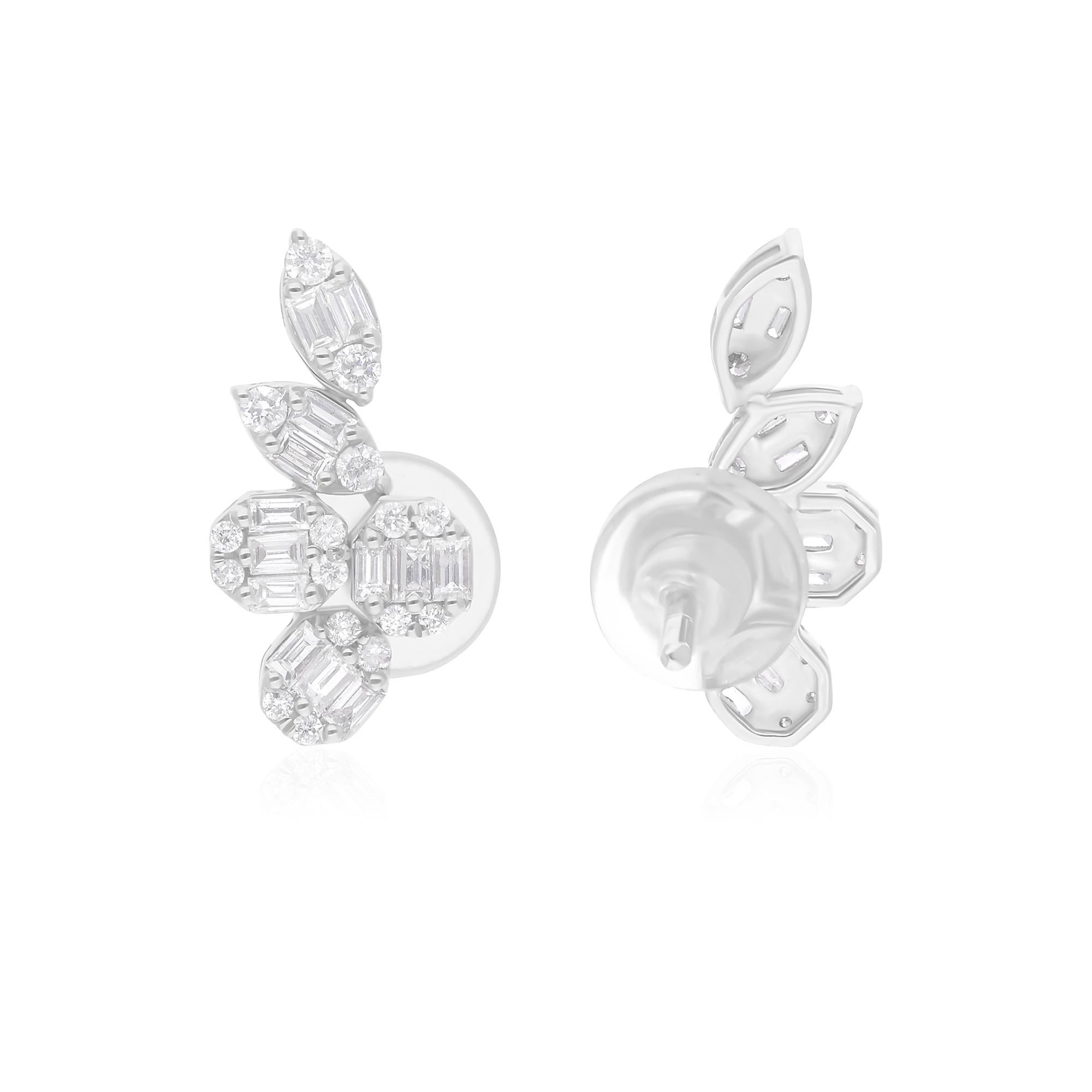 Cast from 14-karat gold, these exquisite earrings are handset with 0.64 carats of sparkling diamonds.

FOLLOW SPECTRUM JEWELS storefront to view the latest collection & exclusive pieces. Spectrum Jewels is proudly rated as a Top Seller on 1stdibs