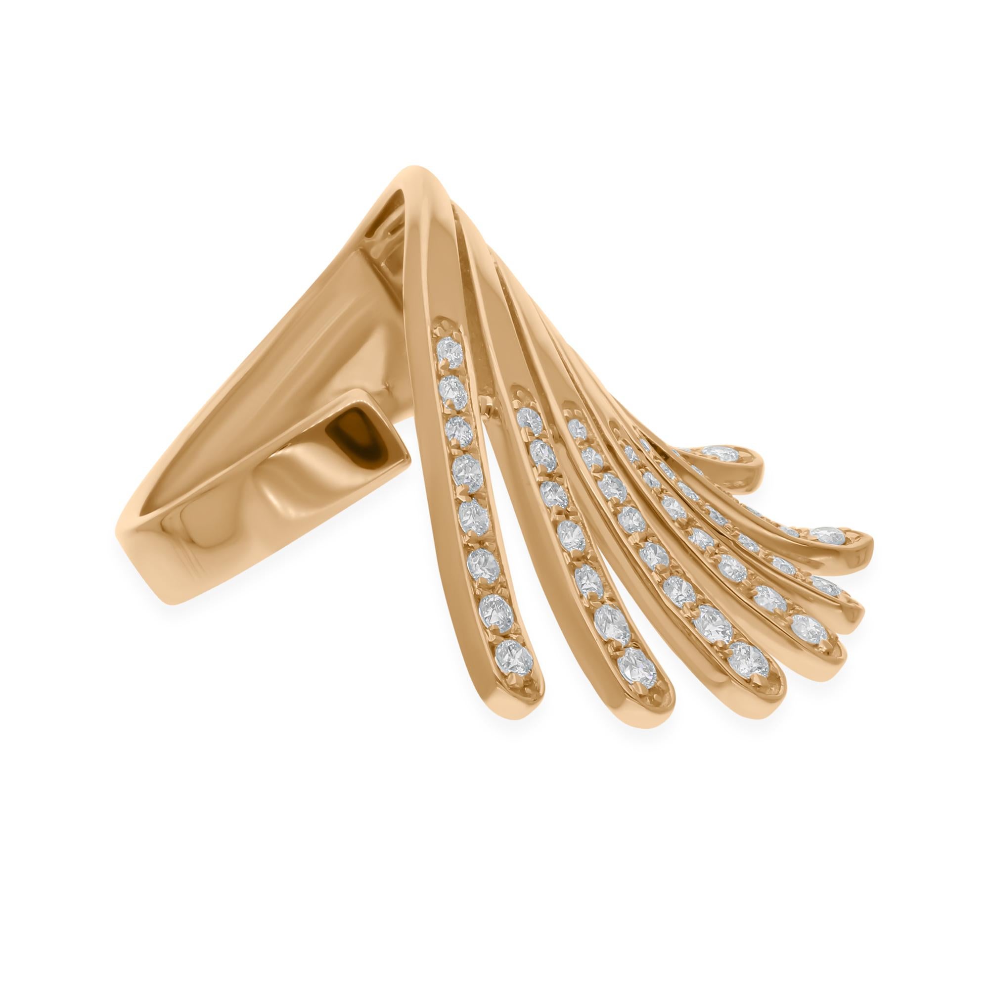 Realizzato in oro a 18 carati, questo squisito anello è impreziosito da 0,68 carati di diamanti scintillanti.

Segui la vetrina di Spectrum Jewels per vedere le ultime collezioni e i pezzi esclusivi. Spectrum Jewels è orgoglioso di essere