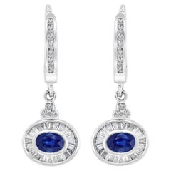 18k White Gold Diamond Halo Earrings, 4ct Round Cut, India, New