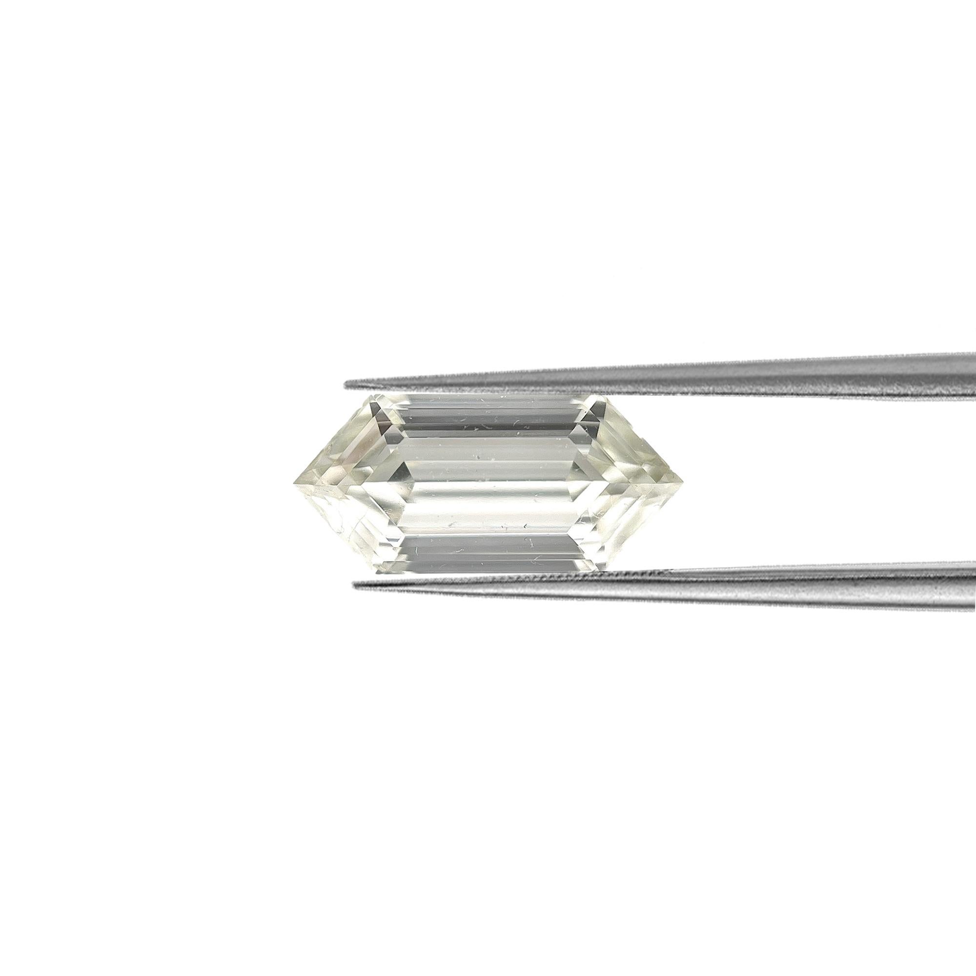 Natürlicher 0,70 Karat H VS2 Sechseckiger Diamant (Hexagonschliff) im Angebot