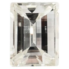 Diamant naturel 0,71ct GIA N VVS2 Bent Top Rectangular Emerald Step Cut Loose Diamond