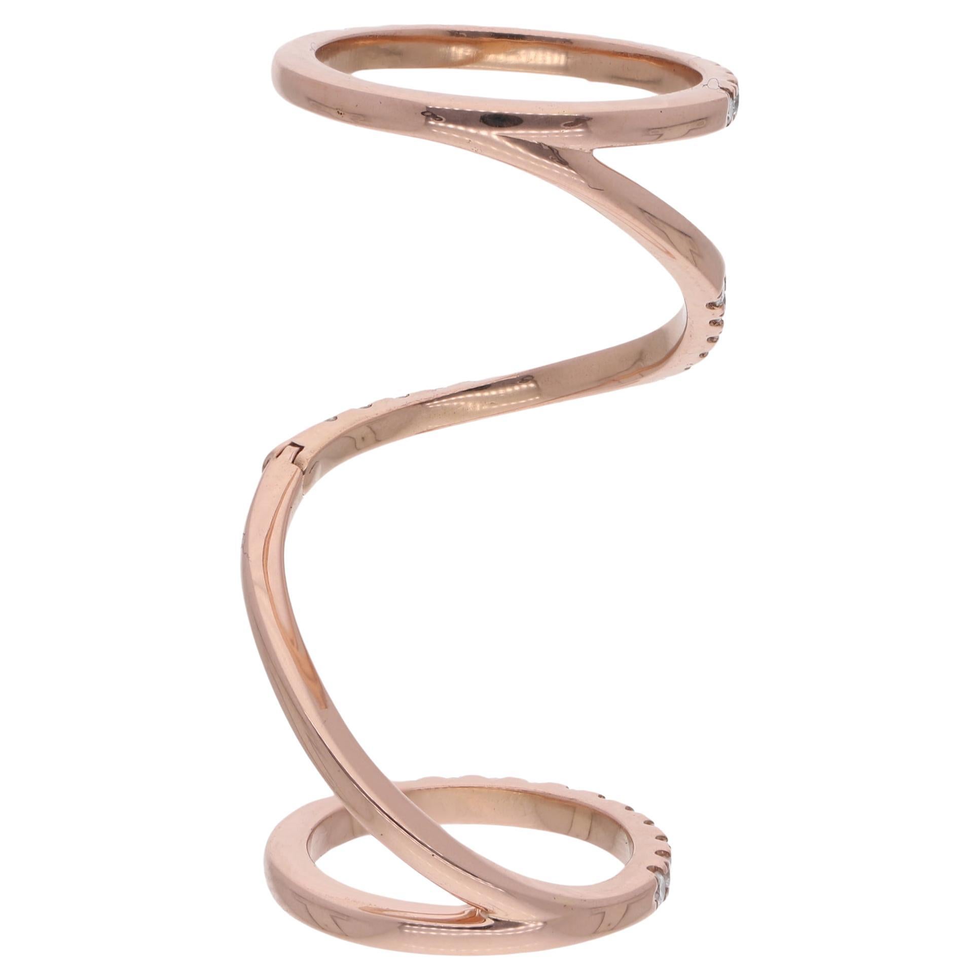 Cast from 18-karat gold, these exquisite ring is handset with 0.73 carats of sparkling diamonds.

The ring is a size 7 US and may be resized to larger or smaller upon request. FOLLOW SPECTRUM JEWELS storefront to view the latest collection &