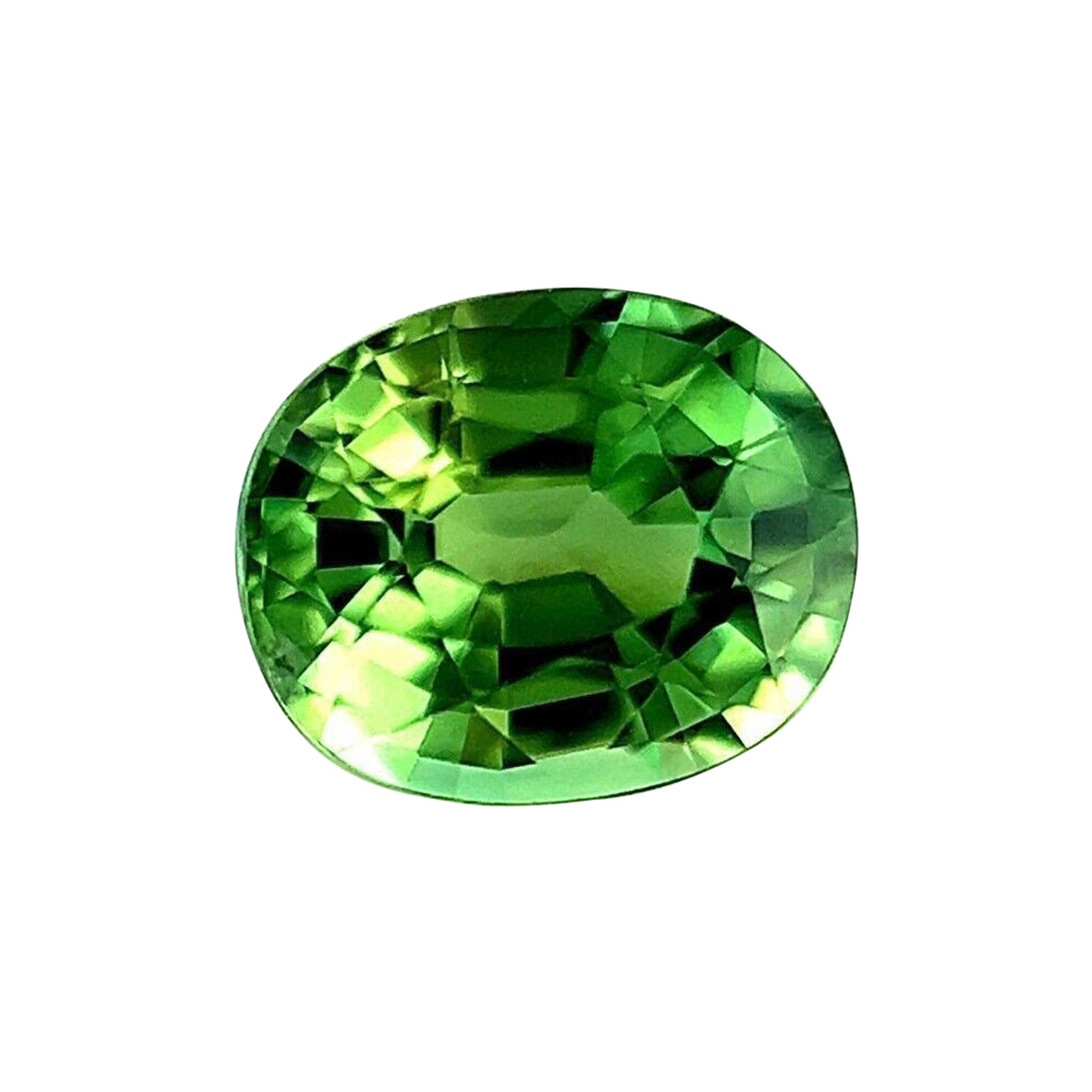 Zaffiro Australiano Verde Vivido Naturale 0,79ct Taglio Ovale Gemma Sciolta