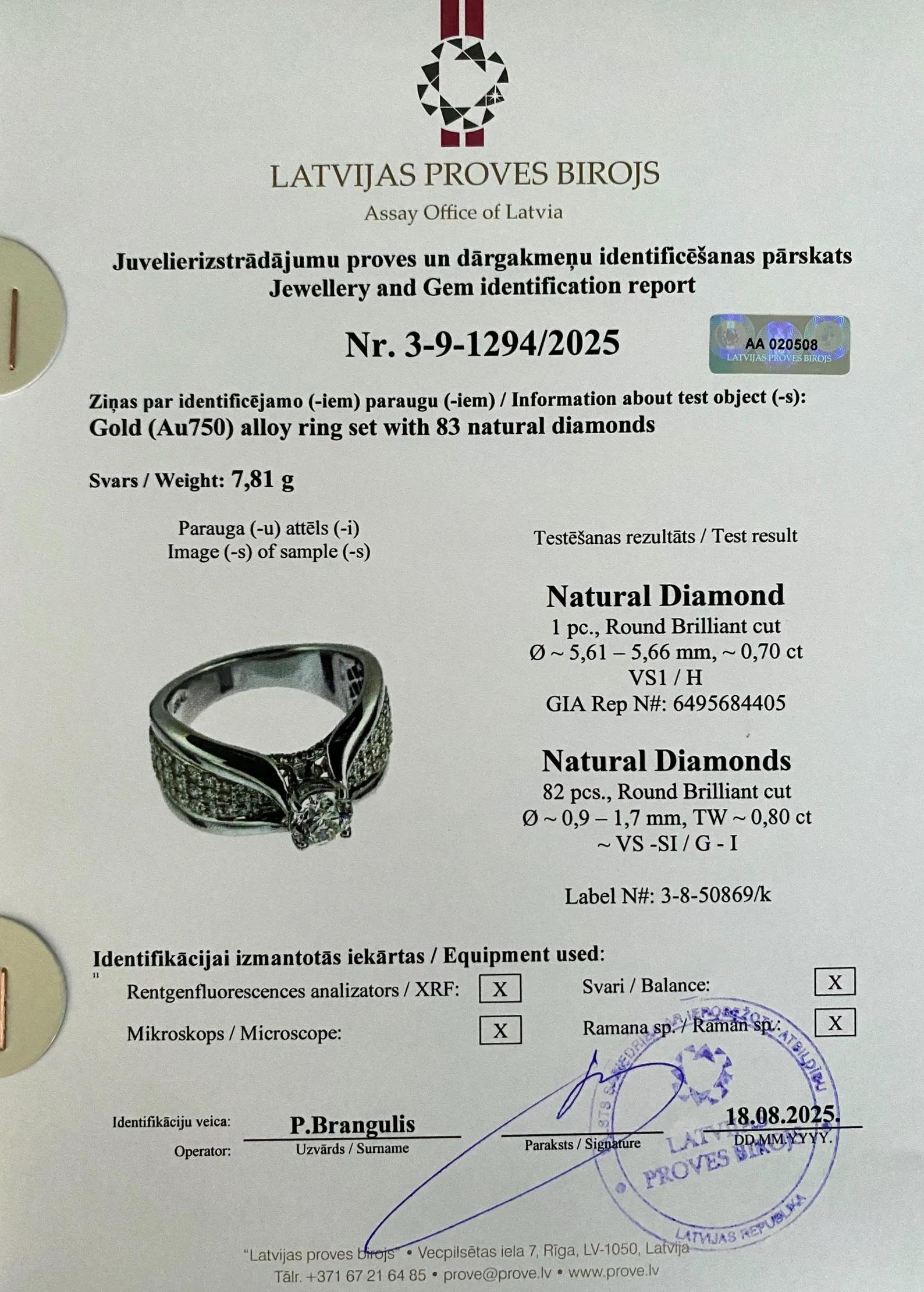 Bague en or blanc massif 18 carats, 0,7 ct de diamants et pierres précieuses, 7US en vente 6