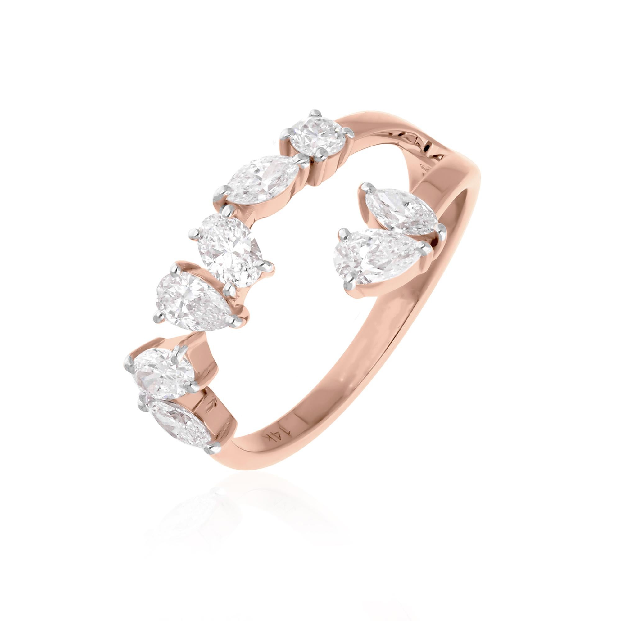 Realizzato in oro a 18 carati, questo squisito anello è impreziosito da 0,82 carati di diamanti scintillanti.

L'anello è una misura 7 US e può essere ridimensionato in una misura più grande o più piccola su richiesta. Segui la vetrina di Spectrum