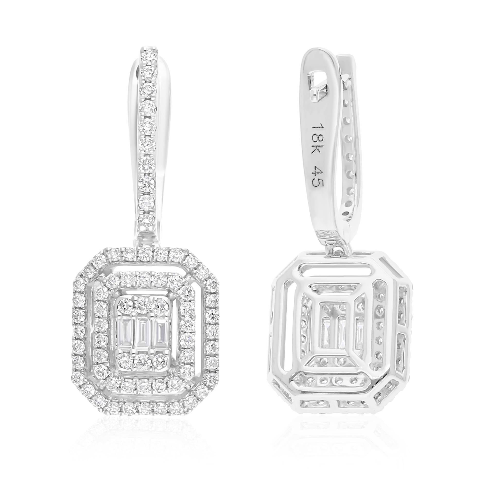 Cast from 14-karat gold, these exquisite earrings are handset with 0.84 carats of sparkling diamonds.

FOLLOW SPECTRUM JEWELS storefront to view the latest collection & exclusive pieces. Spectrum Jewels is proudly rated as a Top Seller on 1stdibs