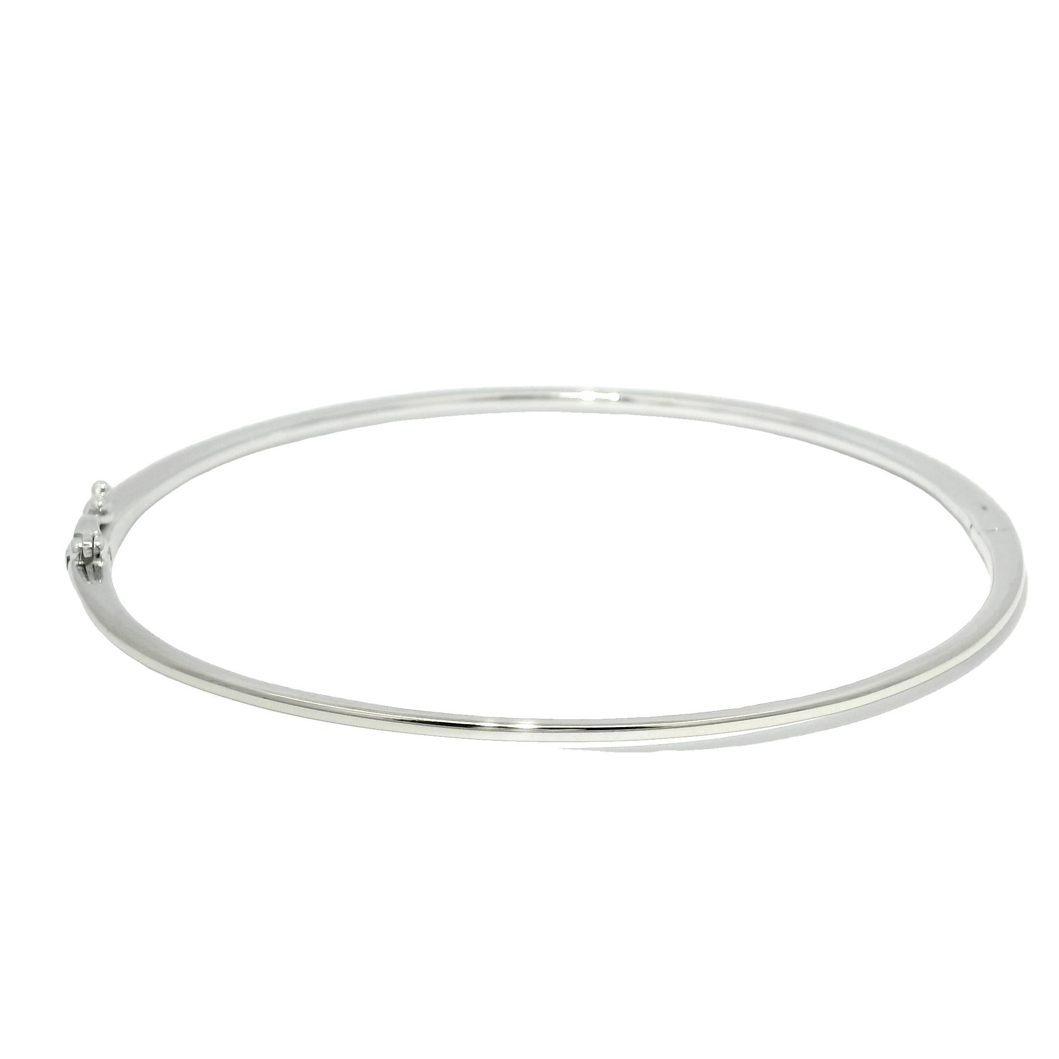Bracciale sottile con diamante naturale da 0,90 carati 18 carati In magazzino in vendita 1