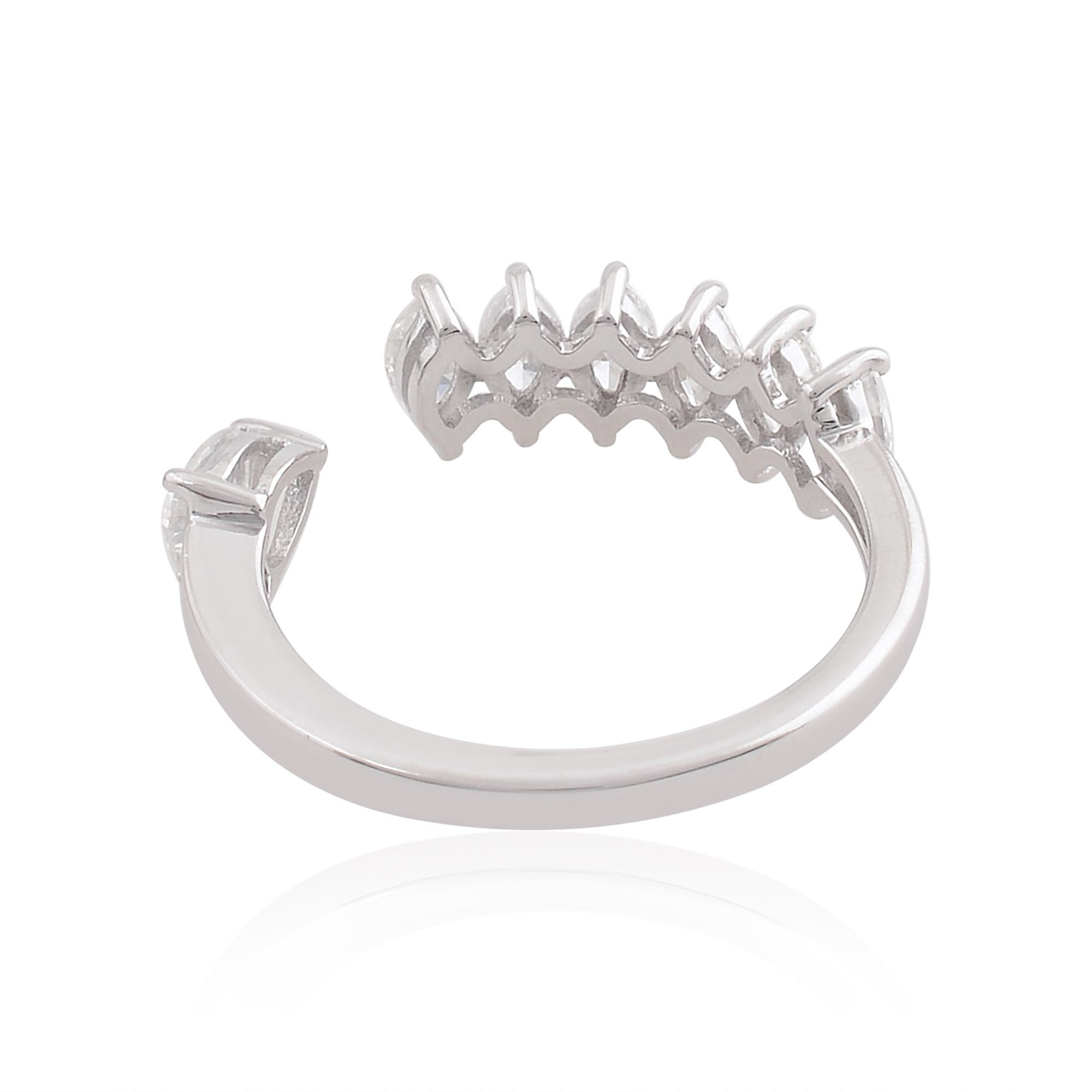 Cast from 10-karat gold, these exquisite ring is handset with 0.91 carat of sparkling diamonds.

FOLLOW SPECTRUM JEWELS storefront to view the latest collection & exclusive pieces. Spectrum Jewels is proudly rated as a Top Seller on 1stdibs with 5
